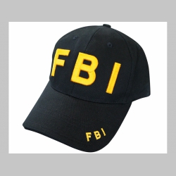 FBI  čierna šiltovka s vyšívaným logom materiál 100% bavlna univerzálna nastaviteľná veľkosť